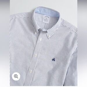 Brooks Brothers Regular-Fit Sport Shirt, Non-Iron Bengal Stripe Oxford